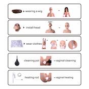 UUdoll 158cm nature color full body sex doll silicone sex toy for men tpe love doll with metal skeleton by automatic woman